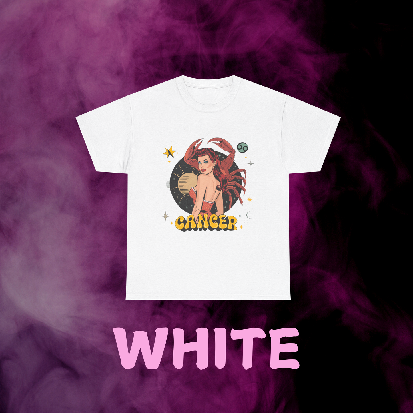 Cancer T Shirt - Retro Zodiac Vibes Collection